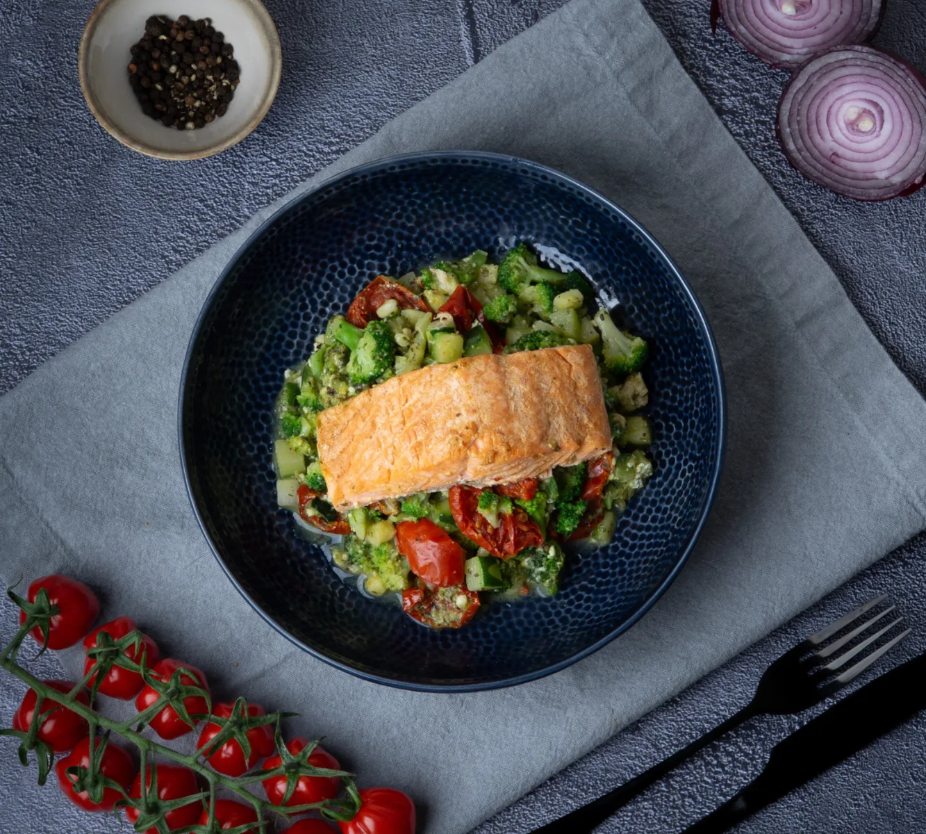 Pesto Zalm - [LOWCARB]